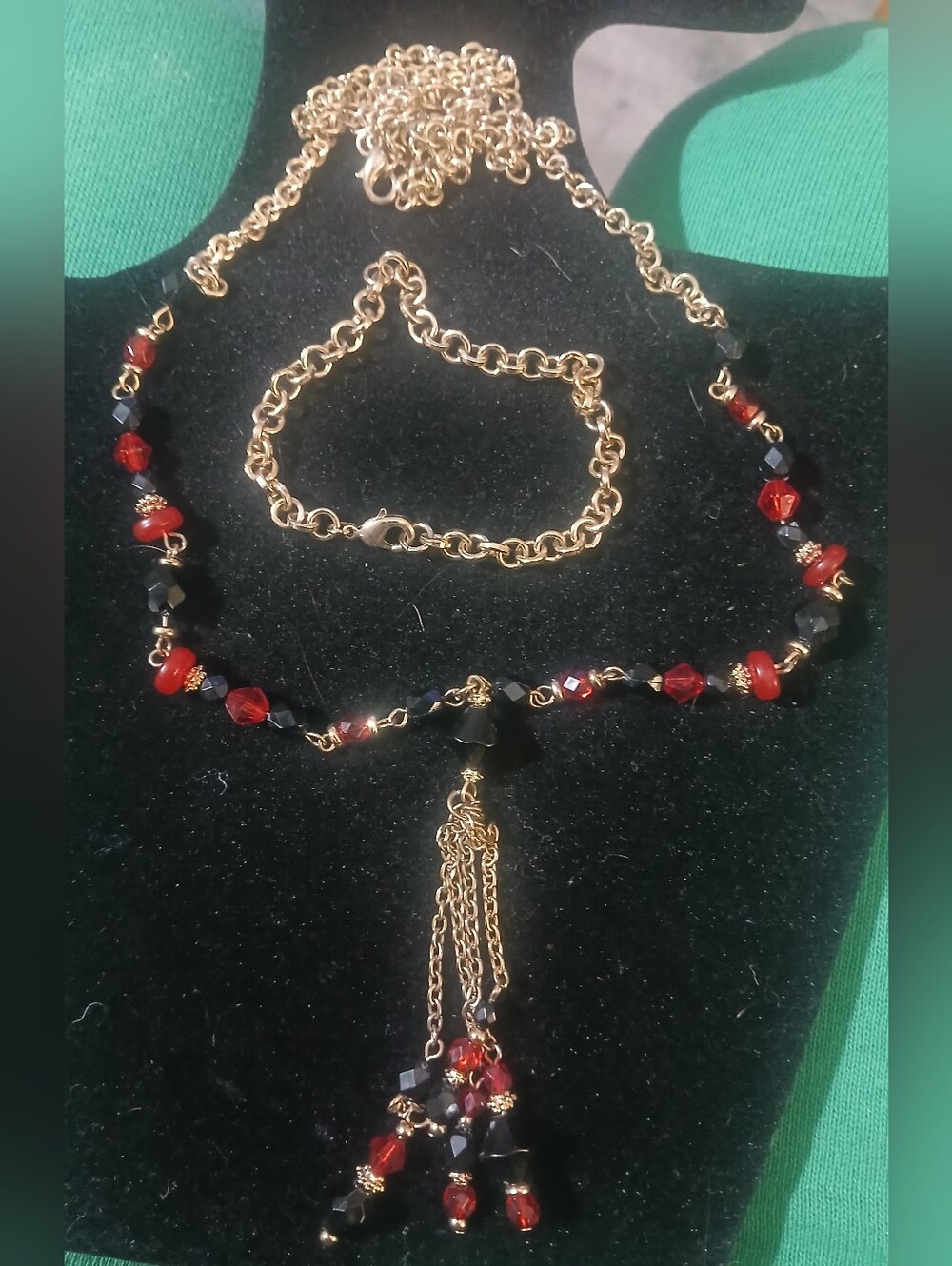 Vintage Tassel Necklace & Bracelet